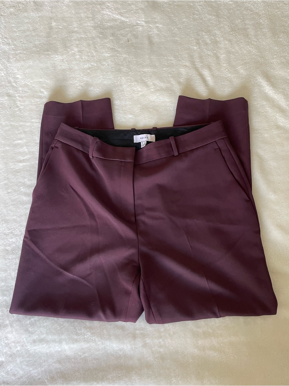 Reiss Burgundy Women's Dress Pants